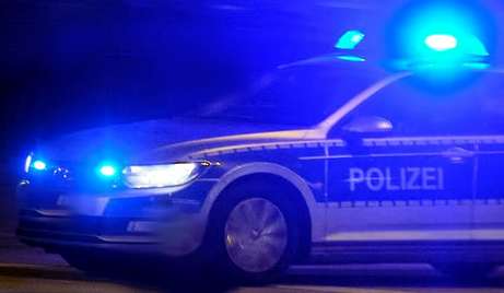 Polizeiauto als Dekoration