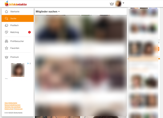 Bildkontakte-Screen-Beispiel